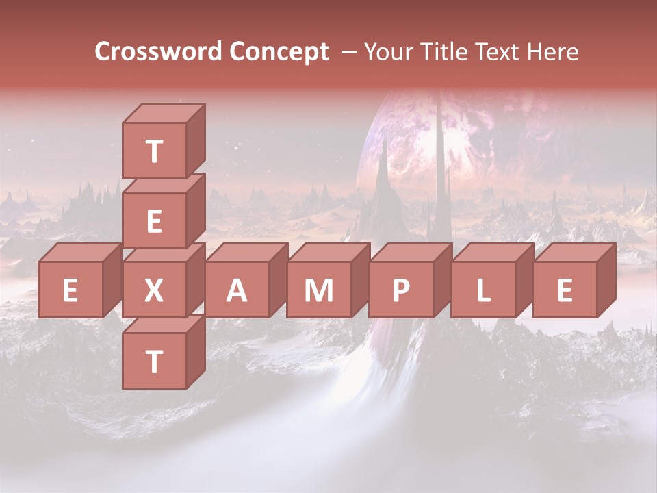 World Purple Cosmos PowerPoint Template