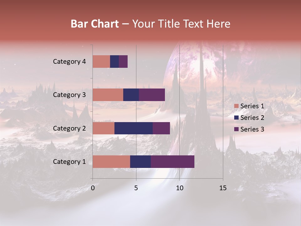 World Purple Cosmos PowerPoint Template