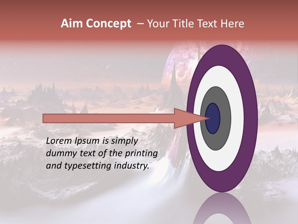 World Purple Cosmos PowerPoint Template