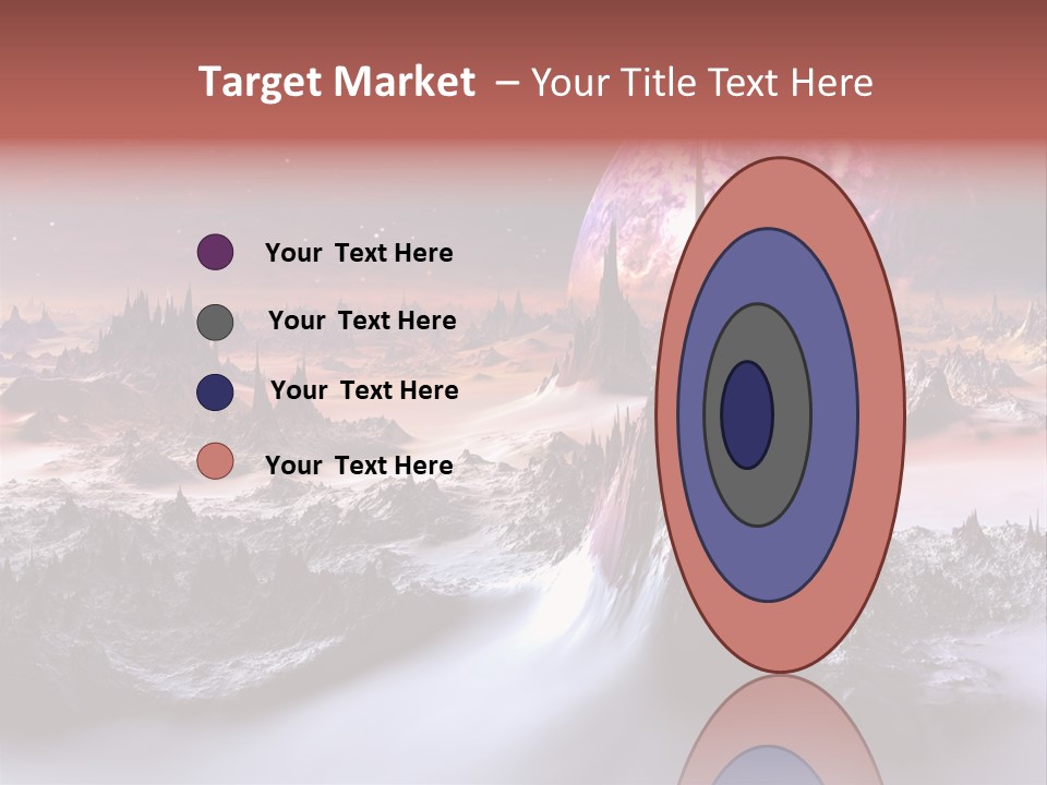 World Purple Cosmos PowerPoint Template