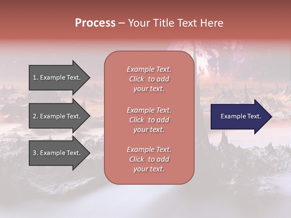World Purple Cosmos PowerPoint Template