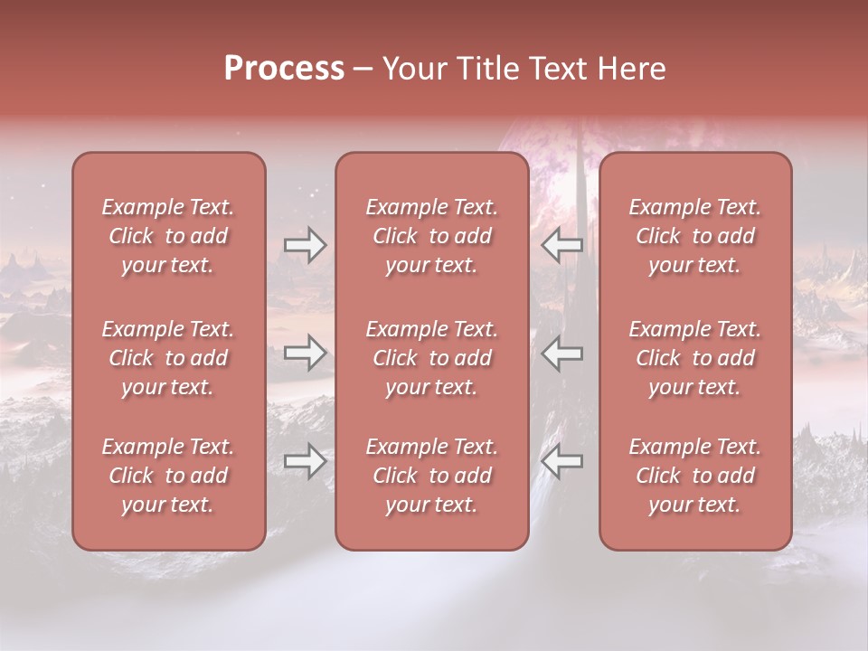 World Purple Cosmos PowerPoint Template