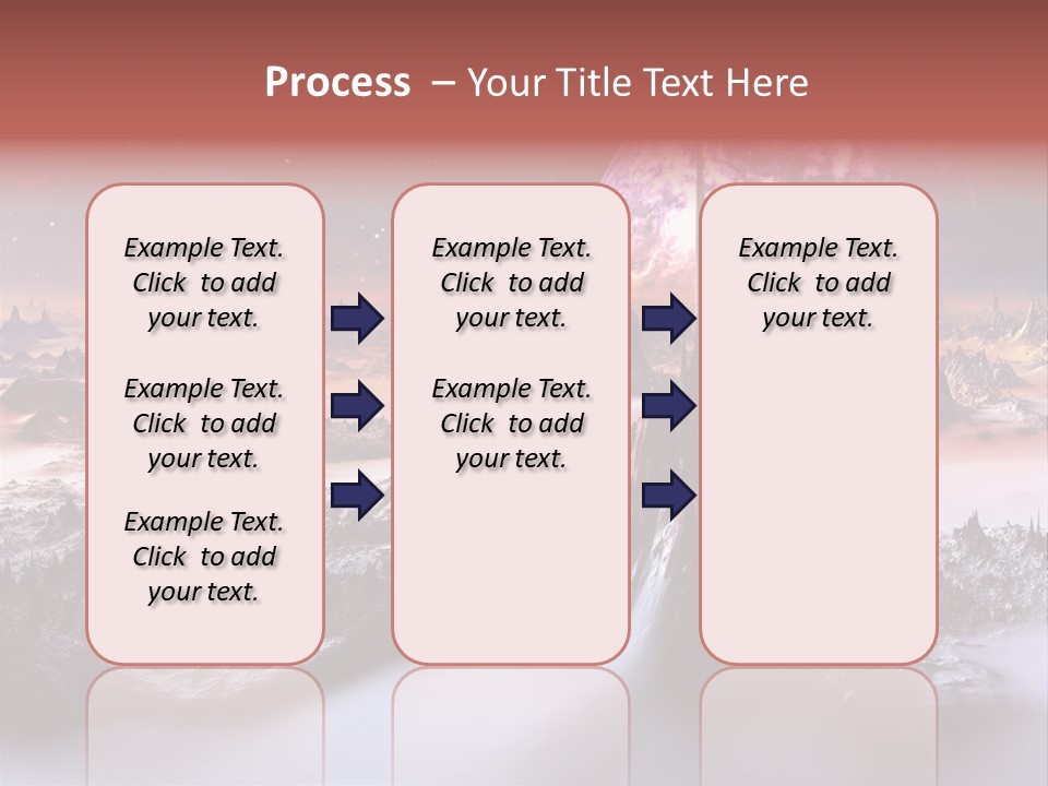 World Purple Cosmos PowerPoint Template