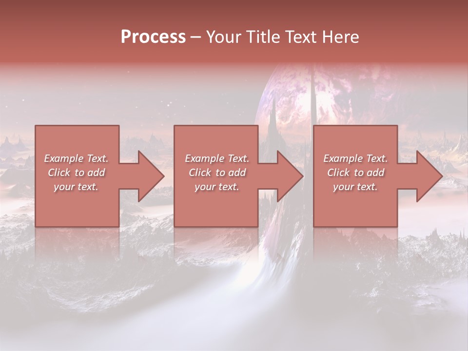World Purple Cosmos PowerPoint Template