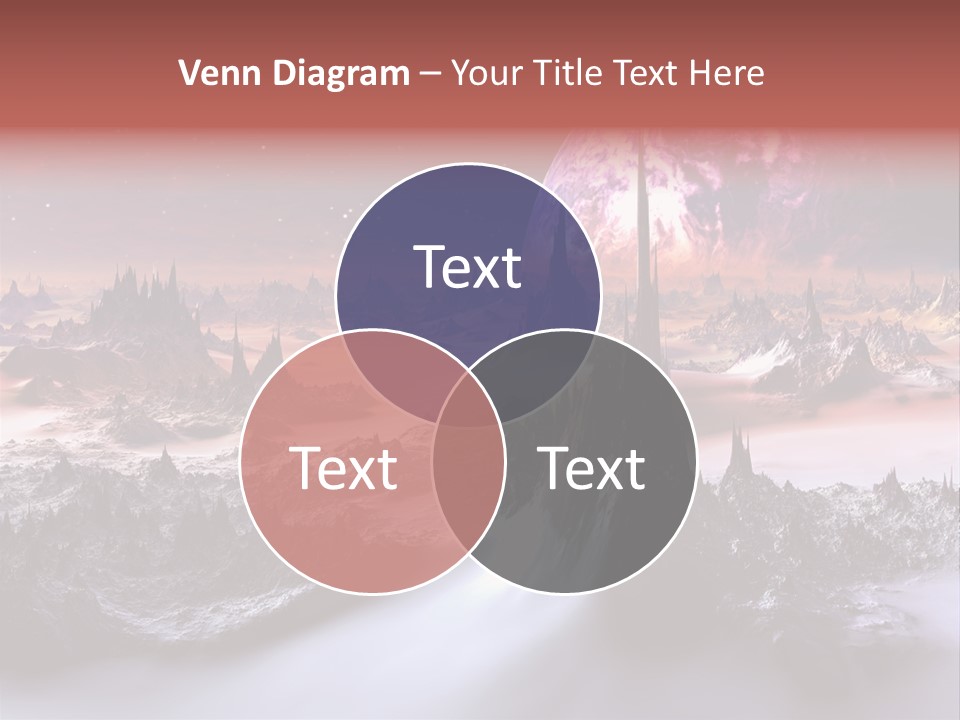 World Purple Cosmos PowerPoint Template