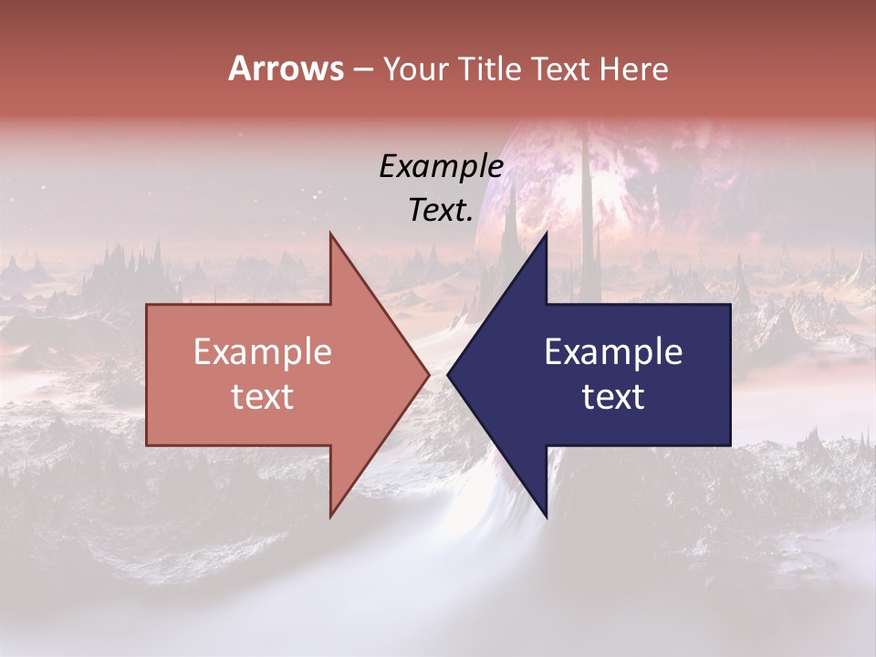 World Purple Cosmos PowerPoint Template