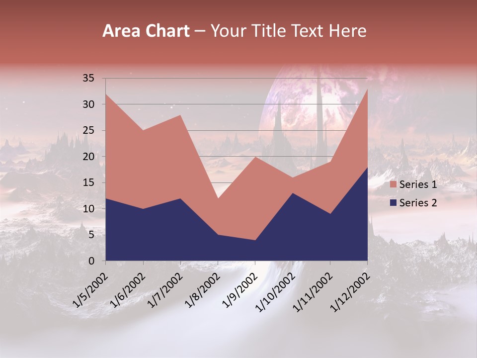 World Purple Cosmos PowerPoint Template