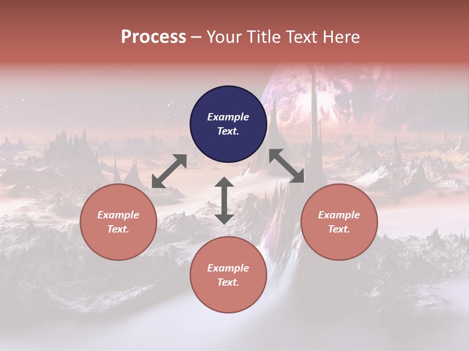 World Purple Cosmos PowerPoint Template