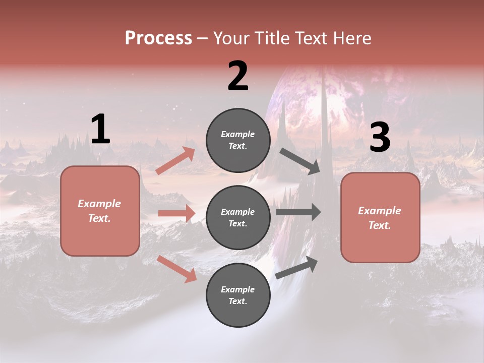 World Purple Cosmos PowerPoint Template