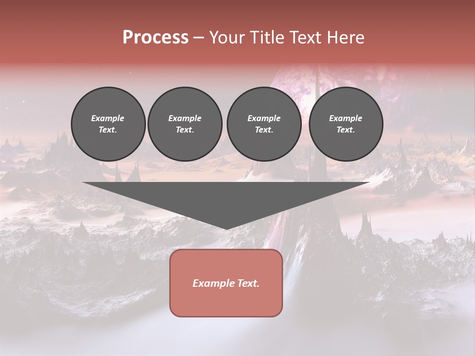World Purple Cosmos PowerPoint Template