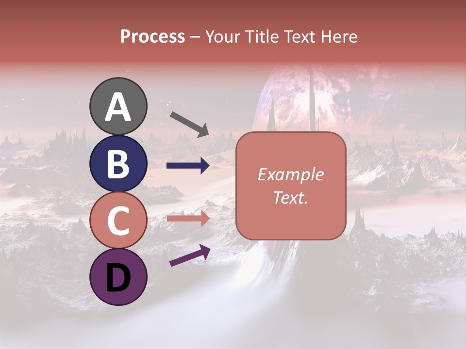World Purple Cosmos PowerPoint Template