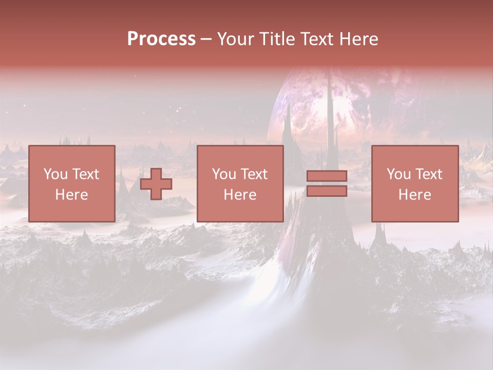 World Purple Cosmos PowerPoint Template