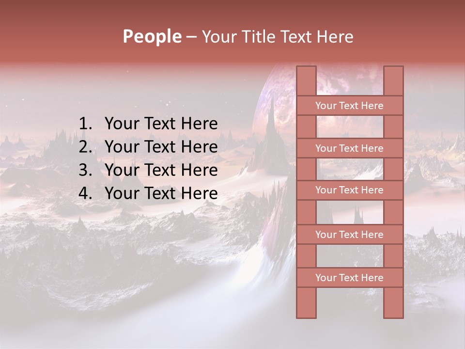 World Purple Cosmos PowerPoint Template