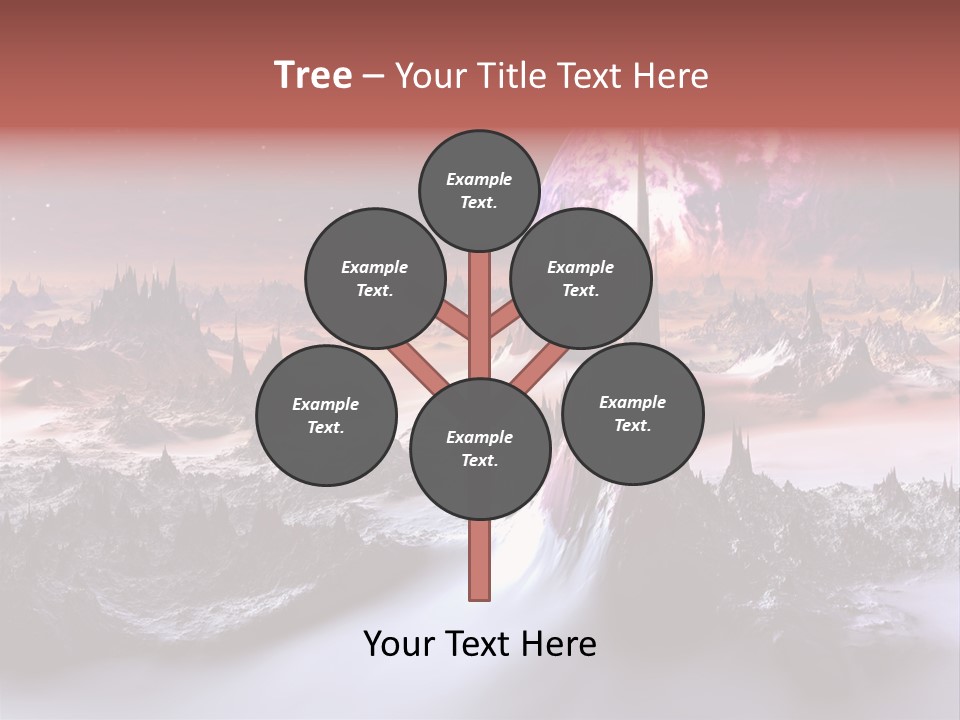 World Purple Cosmos PowerPoint Template