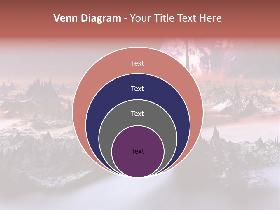 World Purple Cosmos PowerPoint Template