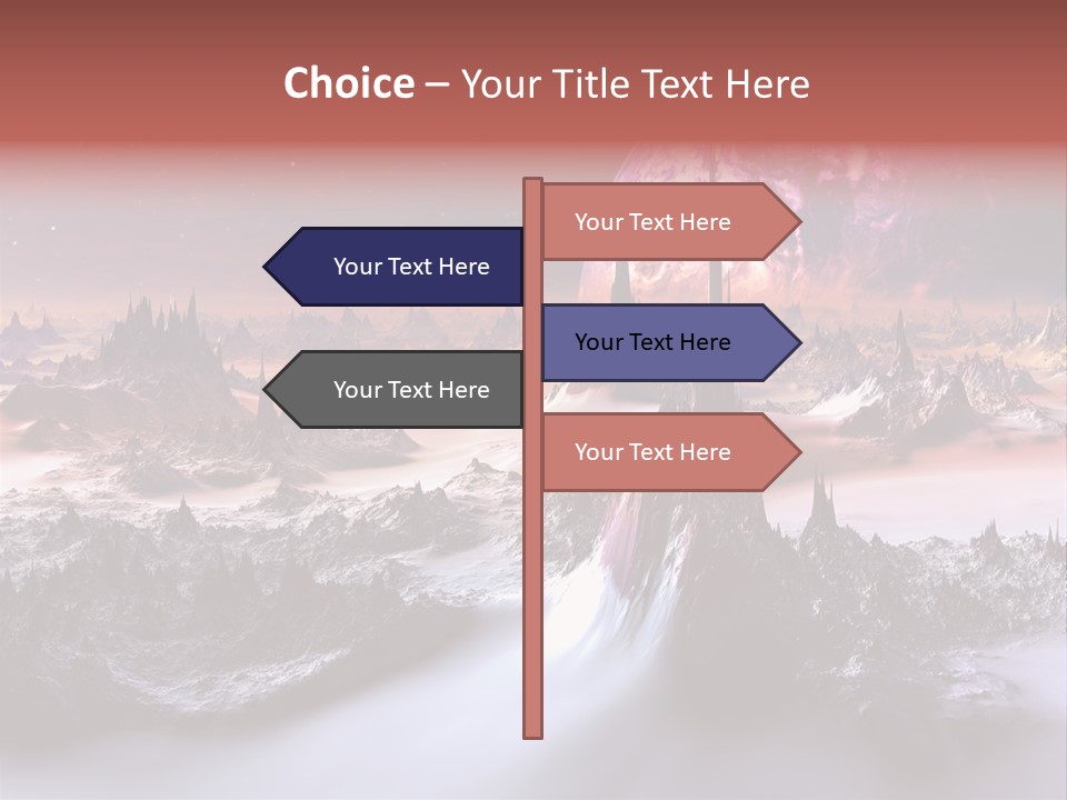 World Purple Cosmos PowerPoint Template