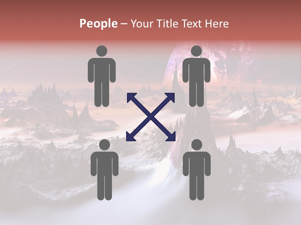 World Purple Cosmos PowerPoint Template