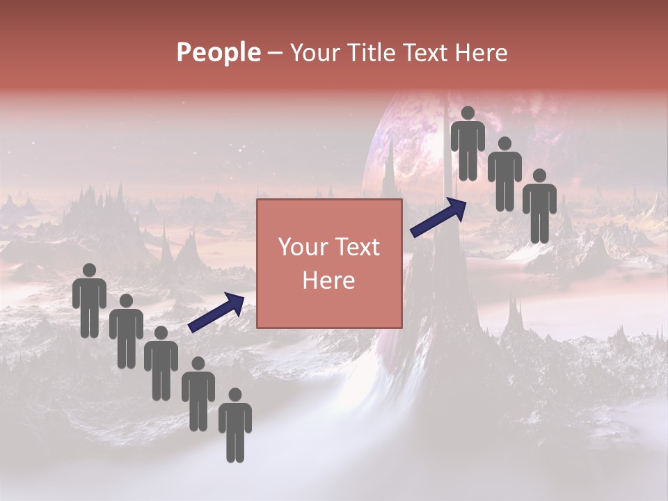 World Purple Cosmos PowerPoint Template