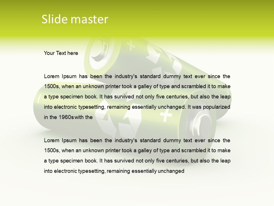 Watt Background Electricity PowerPoint Template