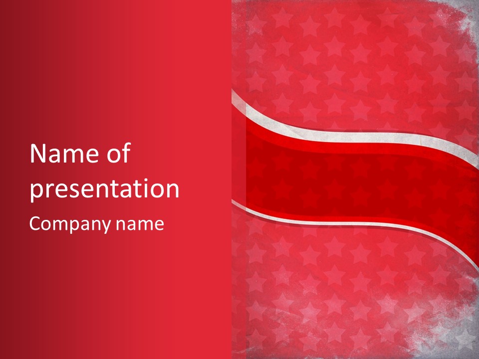 Flag Texture Aged PowerPoint Template