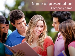 College School Youth PowerPoint Template