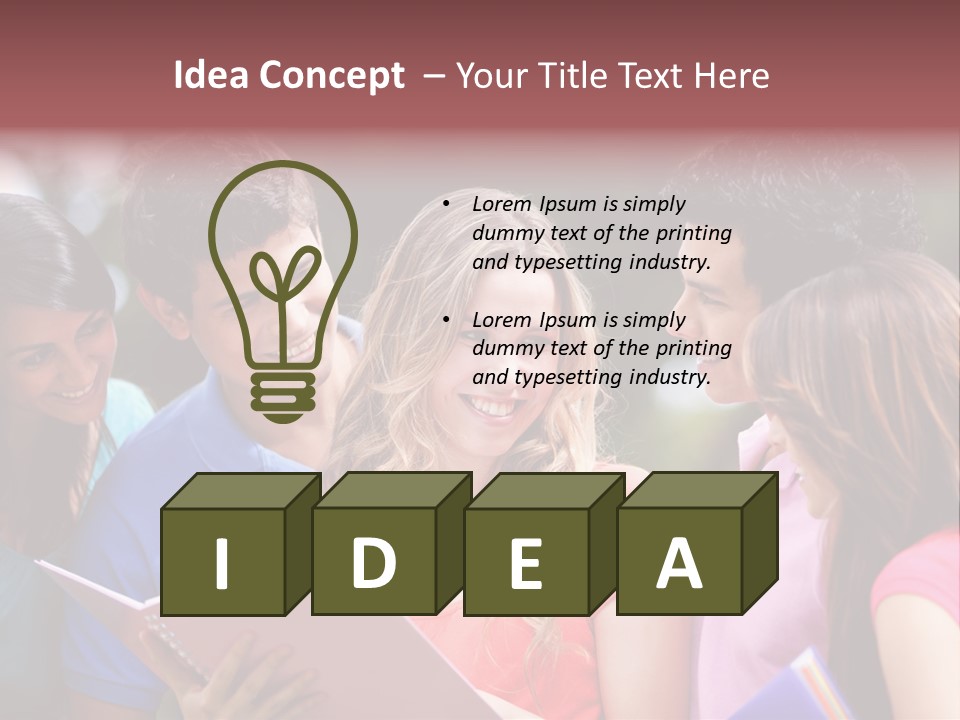 College School Youth PowerPoint Template