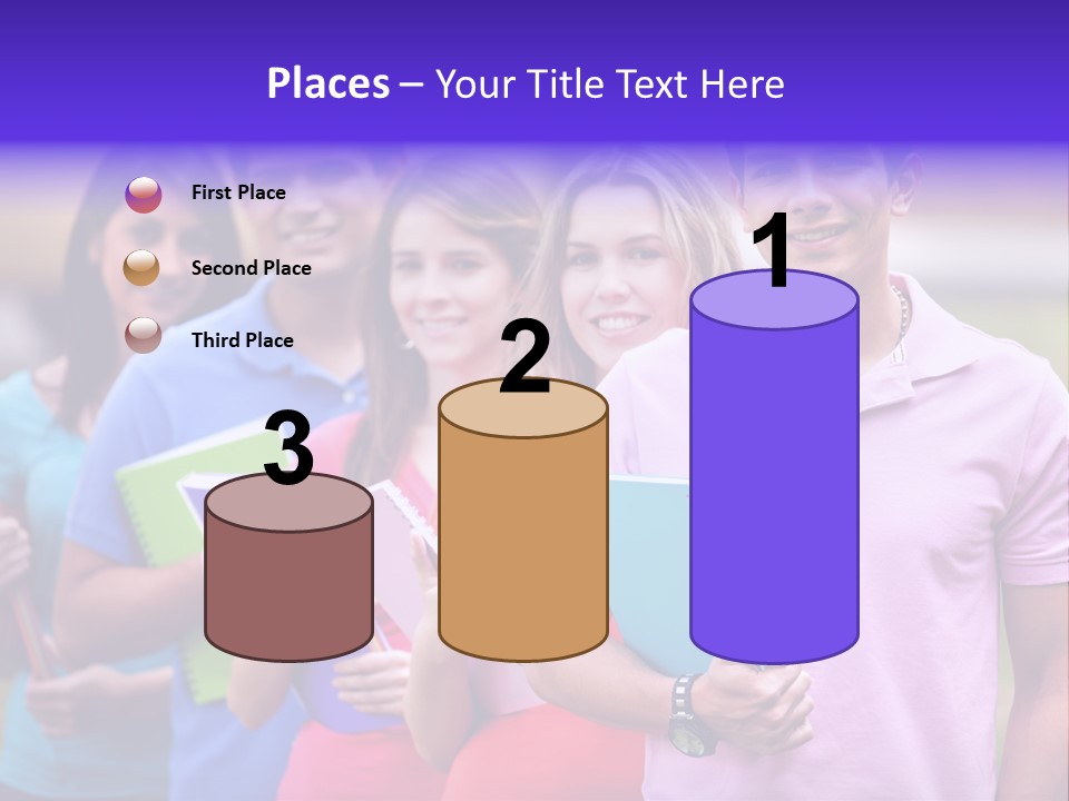 Joy Education Girls PowerPoint Template