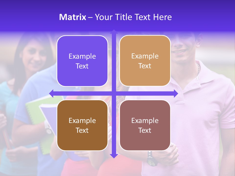 Joy Education Girls PowerPoint Template