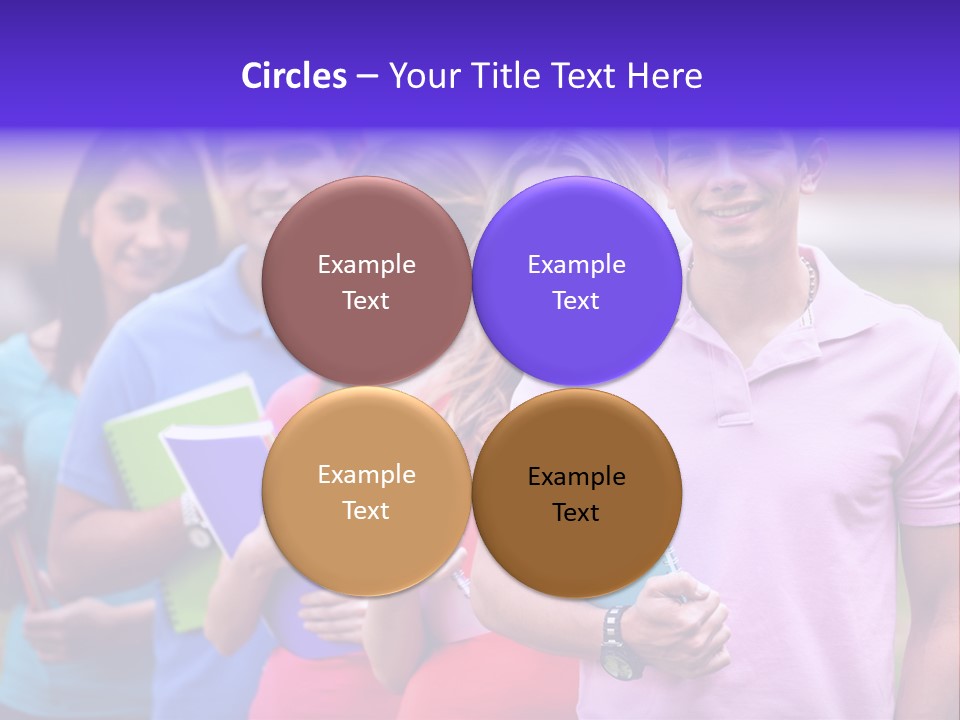 Joy Education Girls PowerPoint Template