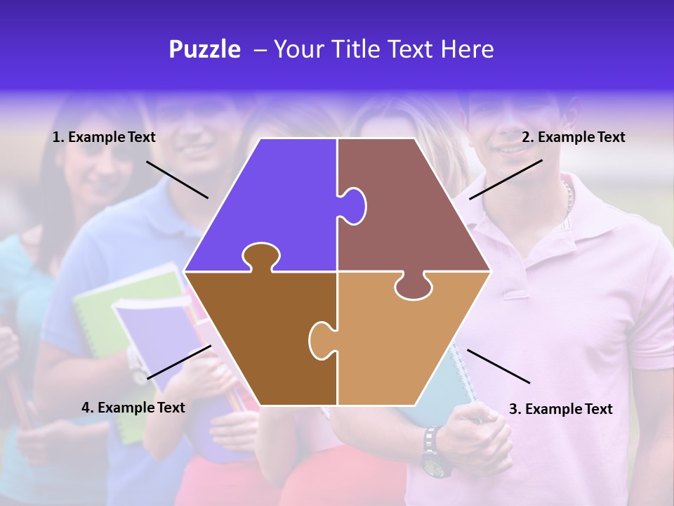 Joy Education Girls PowerPoint Template