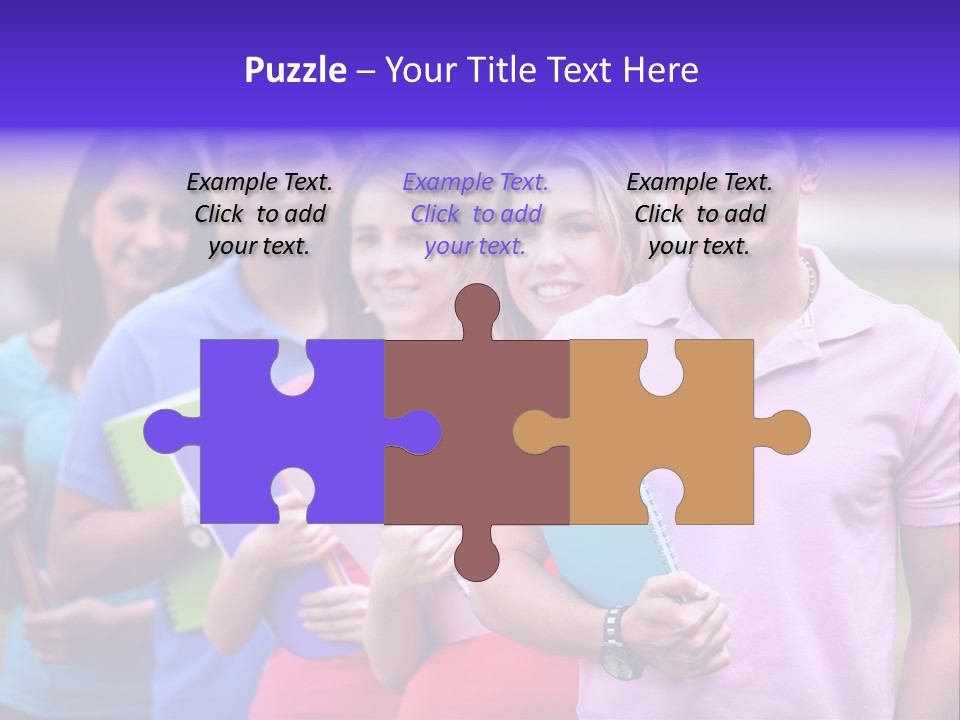 Joy Education Girls PowerPoint Template