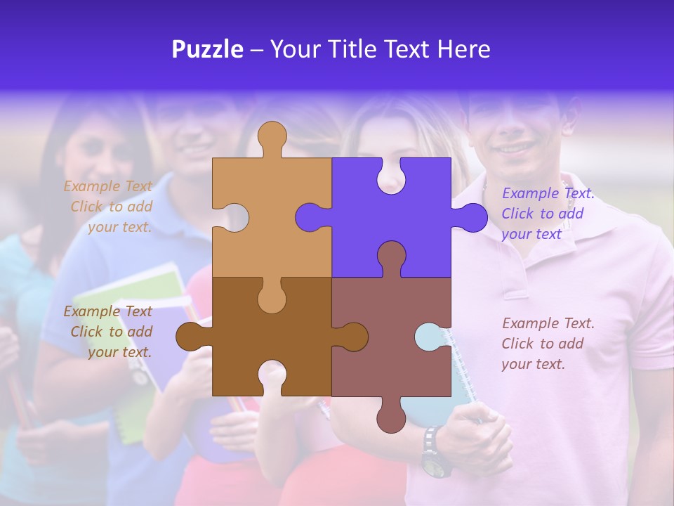 Joy Education Girls PowerPoint Template