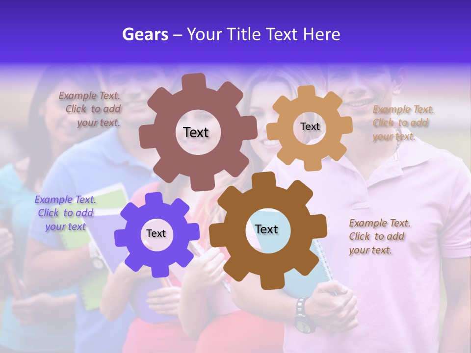 Joy Education Girls PowerPoint Template