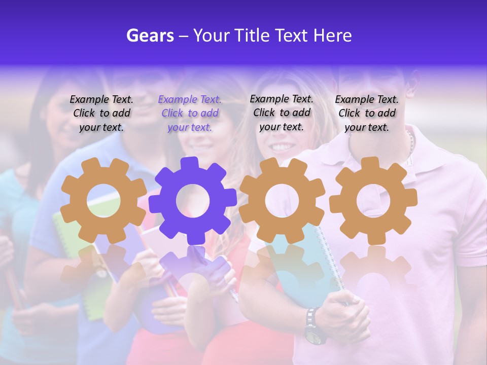 Joy Education Girls PowerPoint Template