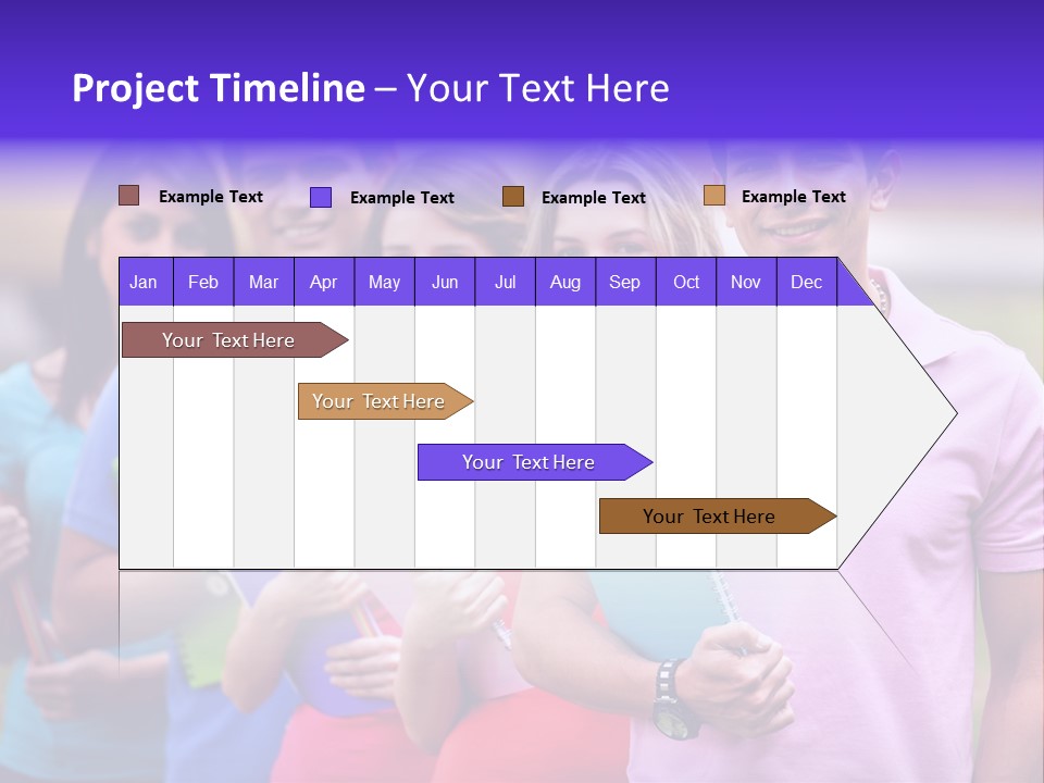 Joy Education Girls PowerPoint Template