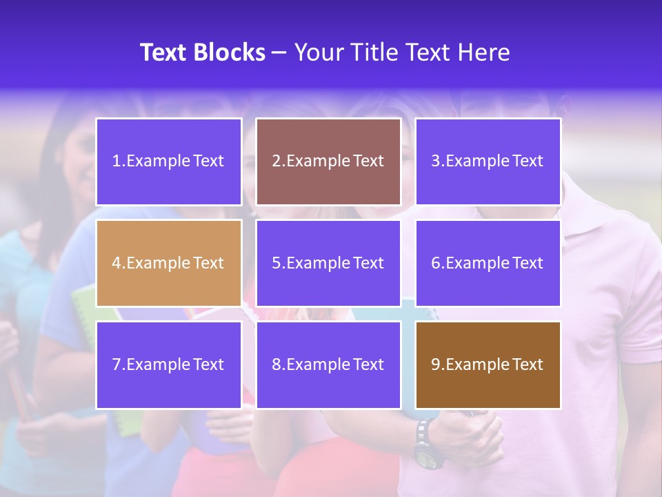 Joy Education Girls PowerPoint Template