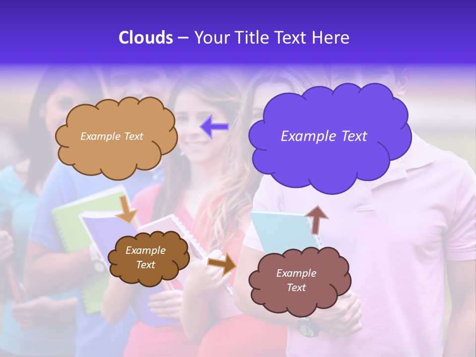 Joy Education Girls PowerPoint Template