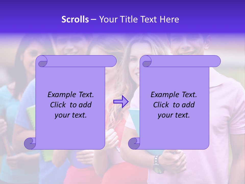 Joy Education Girls PowerPoint Template