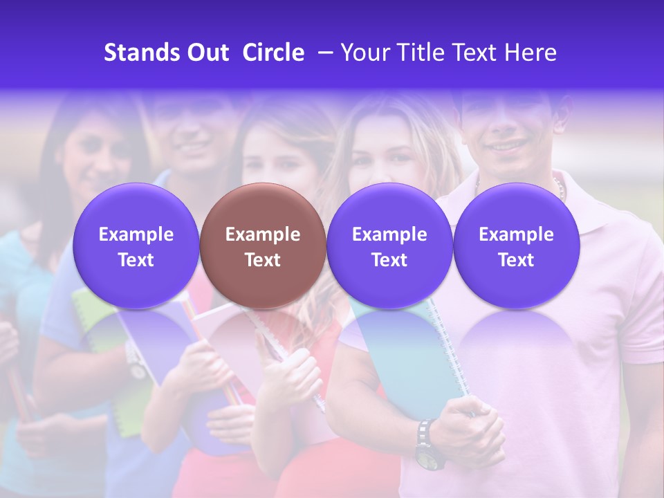 Joy Education Girls PowerPoint Template