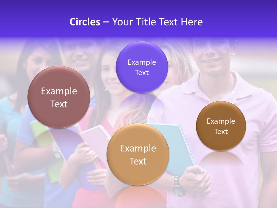 Joy Education Girls PowerPoint Template