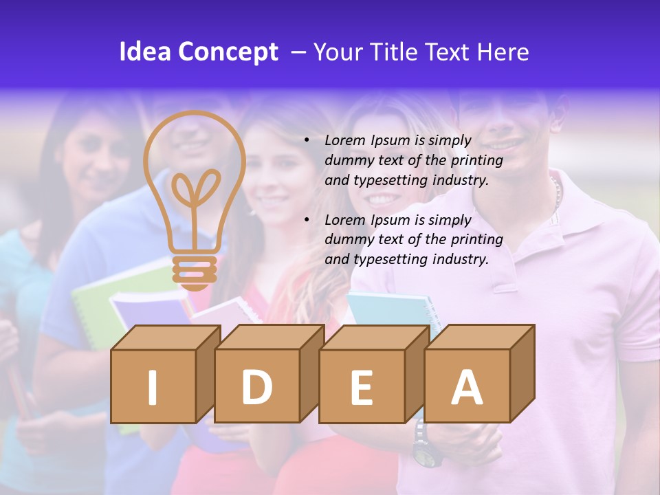 Joy Education Girls PowerPoint Template