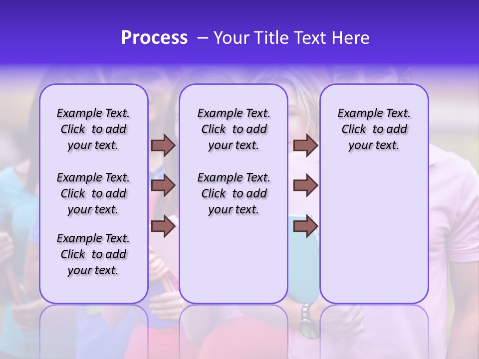 Joy Education Girls PowerPoint Template