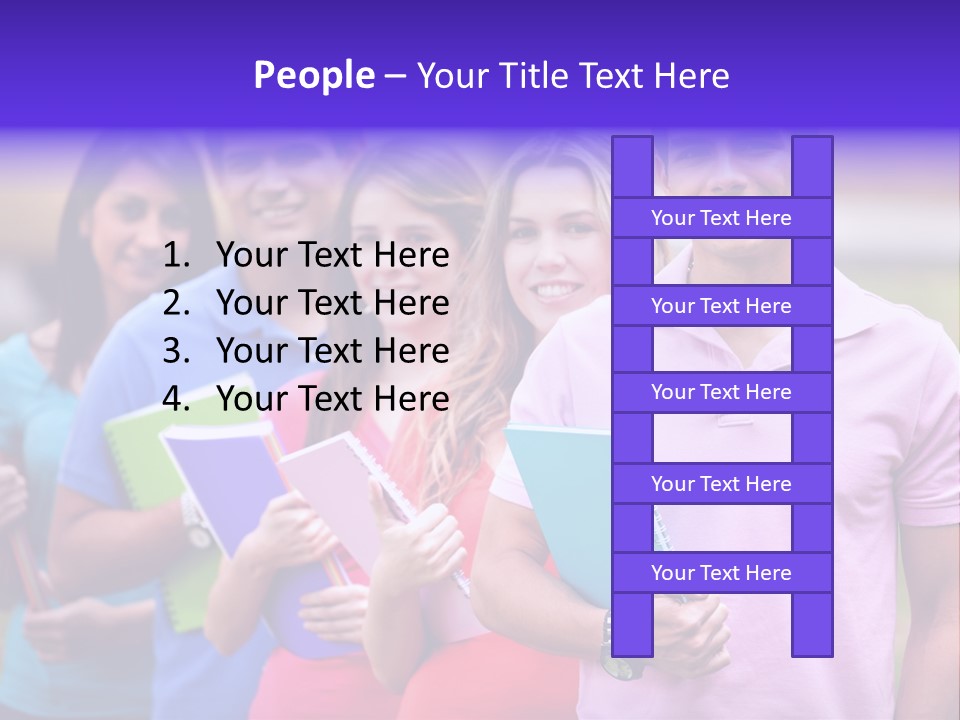 Joy Education Girls PowerPoint Template