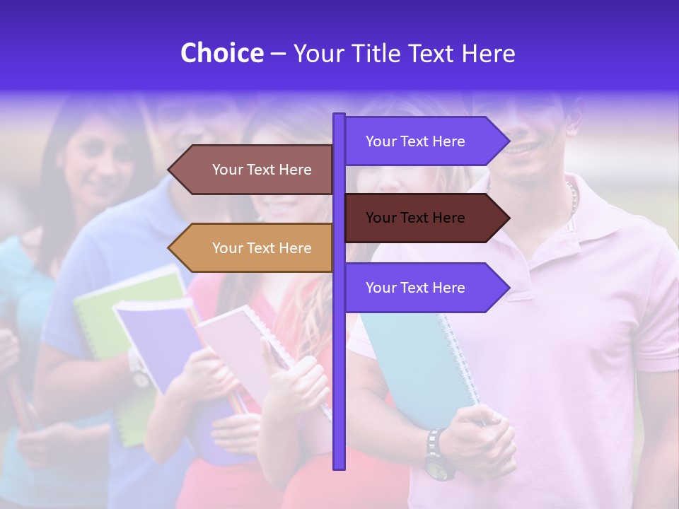 Joy Education Girls PowerPoint Template