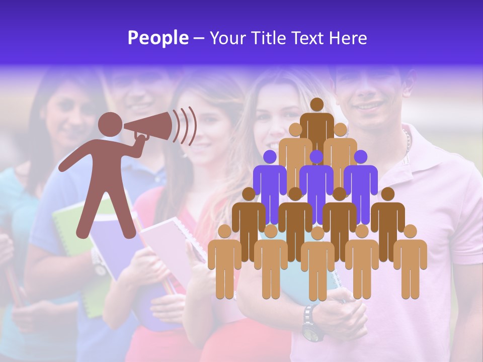 Joy Education Girls PowerPoint Template