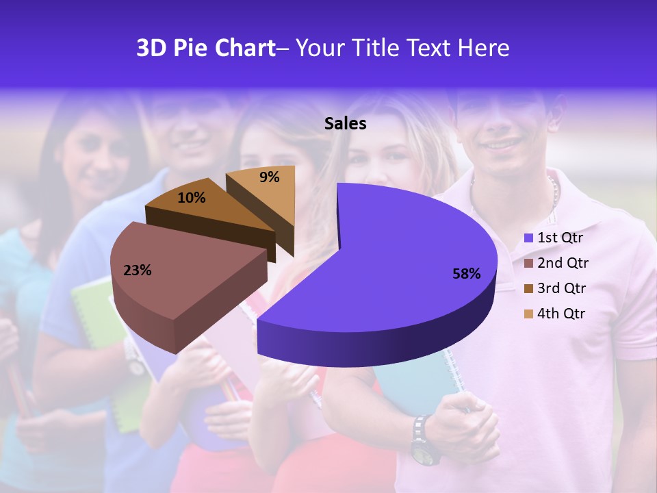 Joy Education Girls PowerPoint Template