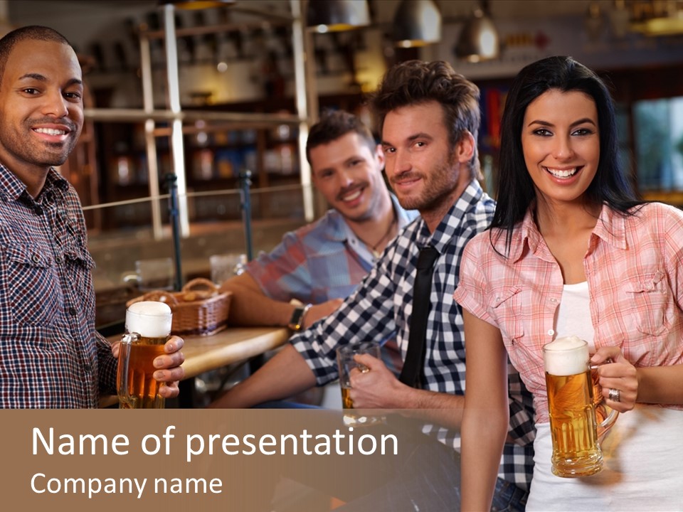 Years Drink Male PowerPoint Template