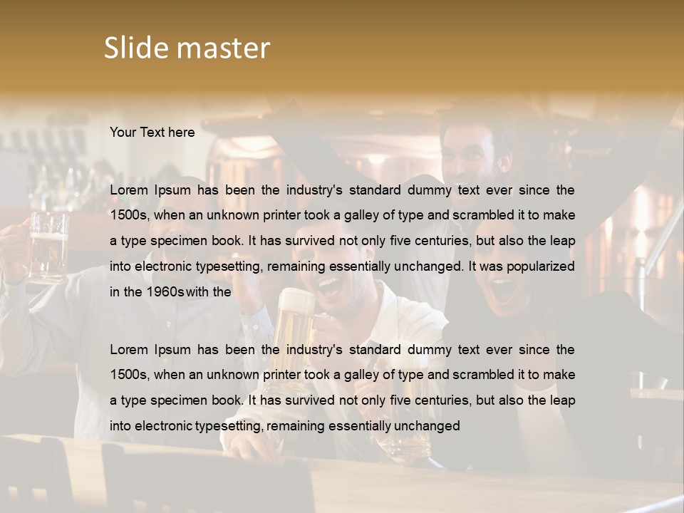 Joy Twenties Caucasian PowerPoint Template