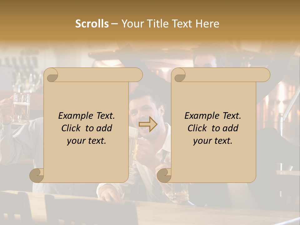 Joy Twenties Caucasian PowerPoint Template