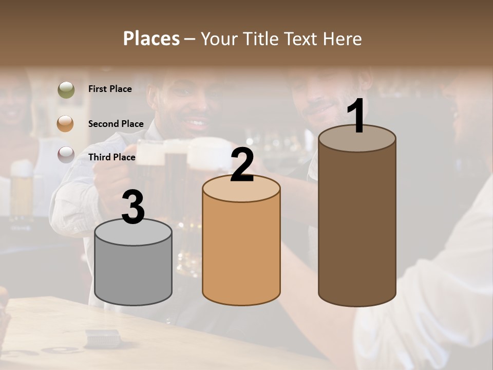 Four Man Joyful PowerPoint Template